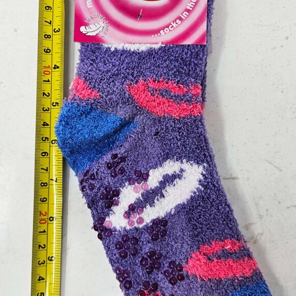 6-Pack Women Fuzzy Slipper Socks Soft Cozy Non-Slip House Grips Socks, Size 9-11 - Picture 4 of 5